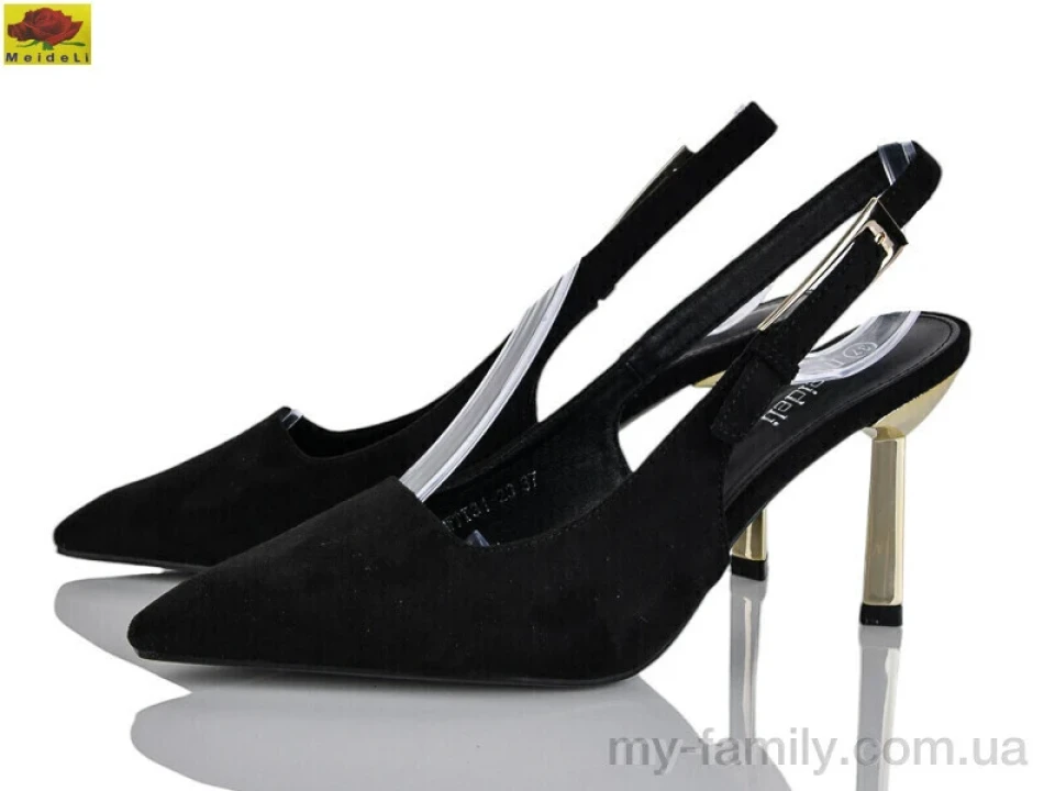 Туфлі штучна замша чорний жінки -, Туфлі жіночі оптом