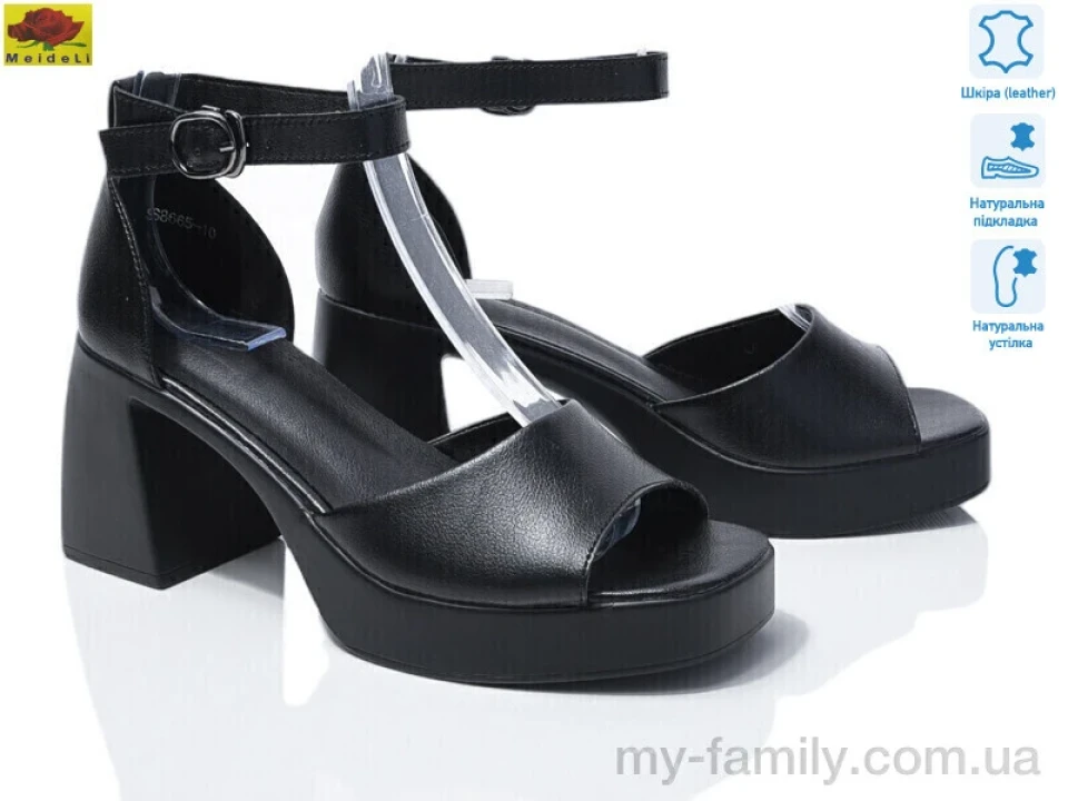 Босоніжки натуральна шкіра чорний жінки -, Жіночі босоніжки оптом