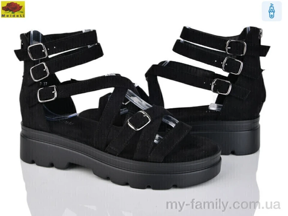 Босоніжки штучна замша чорний жінки -, Жіночі босоніжки оптом