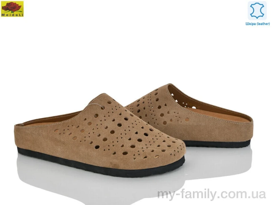 Шльопанці натуральна замша коричневий жінки -, Жіночі шльопанці оптом