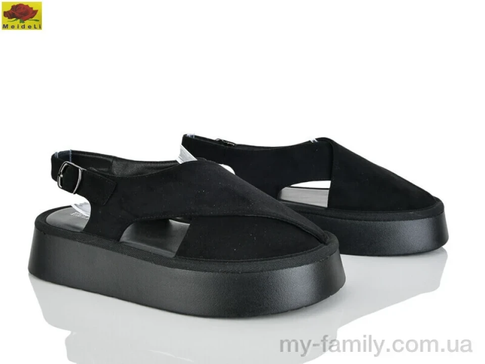 Босоніжки штучна замша чорний жінки -, Жіночі босоніжки оптом