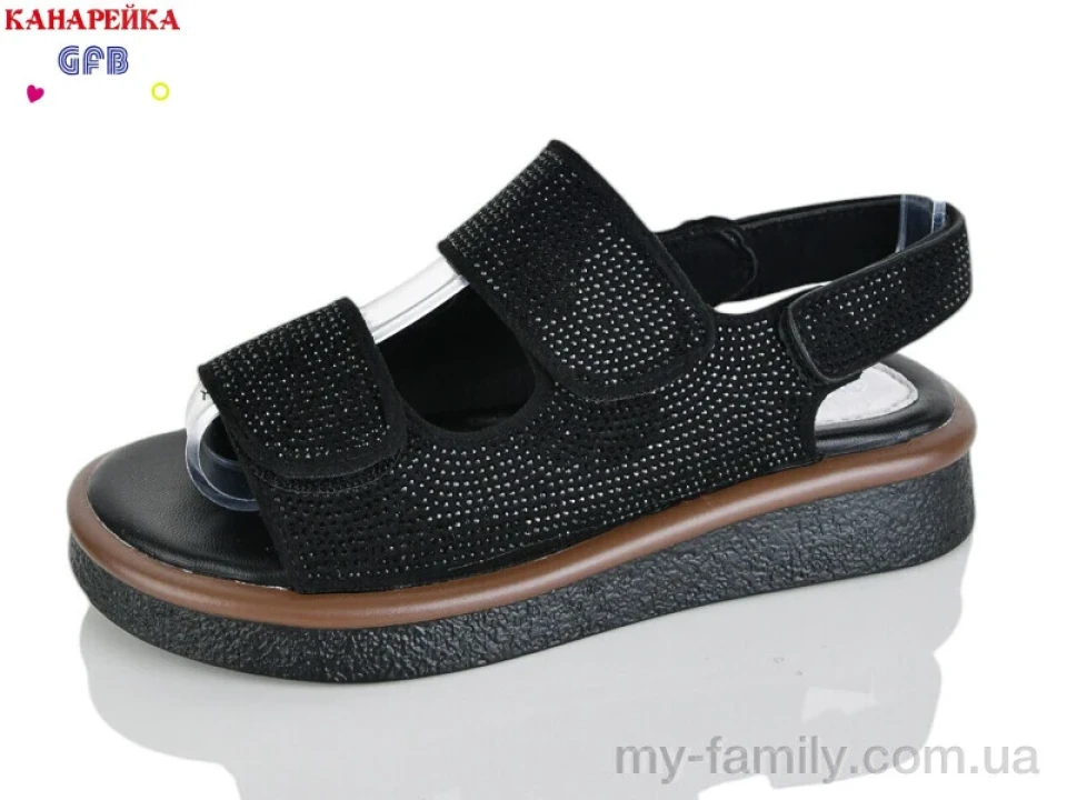 Босоніжки штучна замша чорний діти дівчинка, Взуття оптом діти