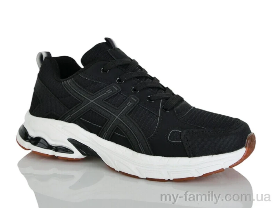 Кросівки штучна шкіра-текстиль чорний унісекс -, Унісекс кросівки оптом