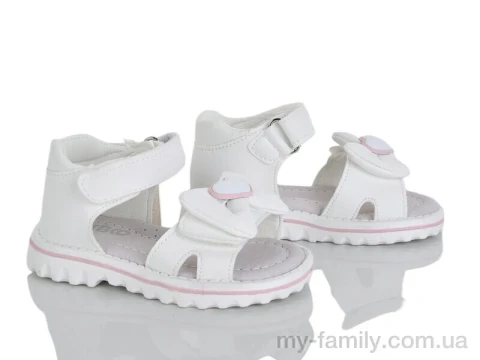 Босоніжки штучна шкіра білий діти дівчинка, Взуття оптом діти