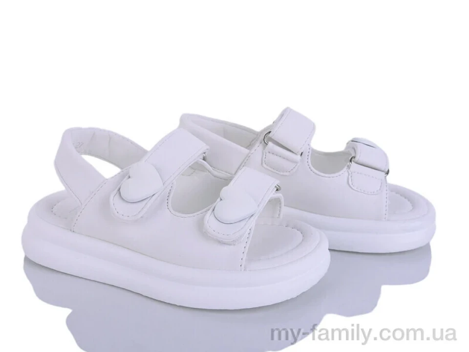 Босоніжки штучна шкіра білий діти дівчинка, Взуття оптом діти