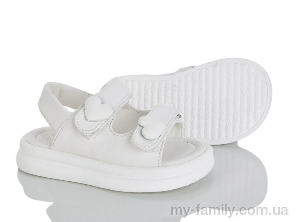 Босоніжки штучна шкіра білий діти дівчинка, Взуття оптом діти