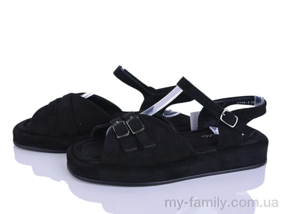 Босоніжки штучна замша чорний жінки -, Жіночі босоніжки оптом