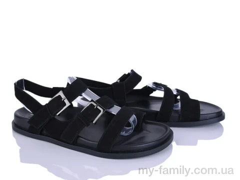 Босоніжки штучна замша чорний жінки -, Жіночі босоніжки оптом