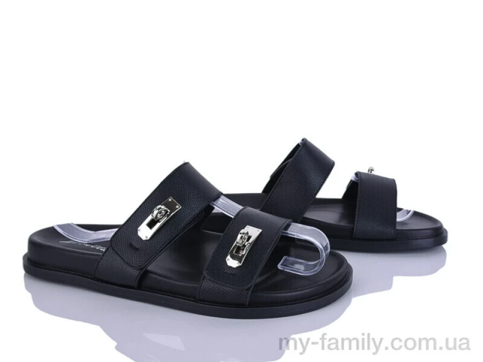 Шльопанці штучна шкіра чорний жінки -, Жіночі шльопанці оптом