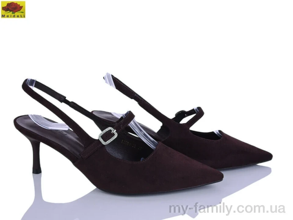 Туфлі штучна замша коричневий жінки -, Туфлі жіночі оптом