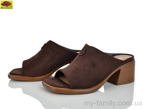 Шльопанці натуральна замша коричневий жінки -, Жіночі шльопанці оптом