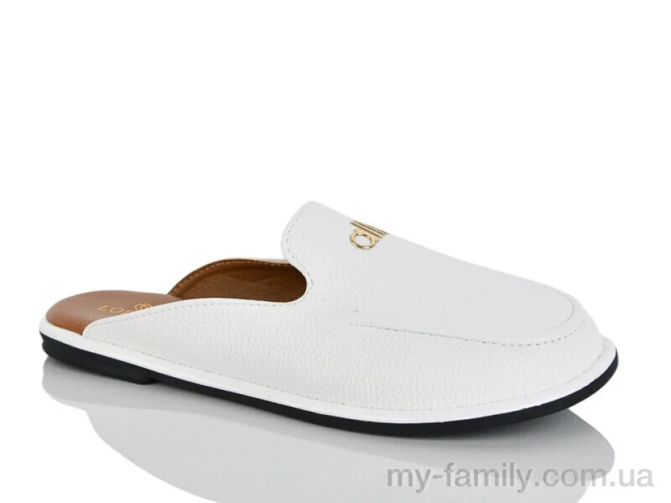 Шльопанці штучна шкіра білий жінки -, Жіночі шльопанці оптом