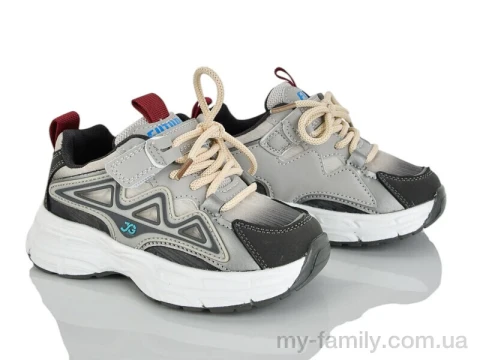 Кросівки штучна шкіра-текстиль сірий діти хлопчик, Дитячі кросівки оптом