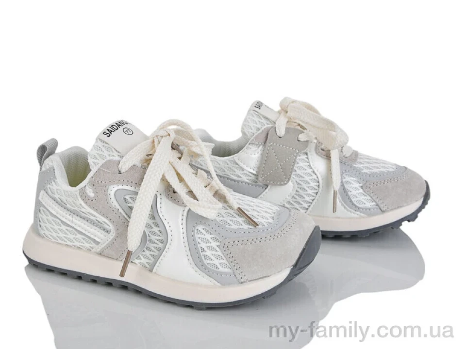 Кросівки штучна шкіра-текстиль білий діти унісекс, Дитячі кросівки оптом