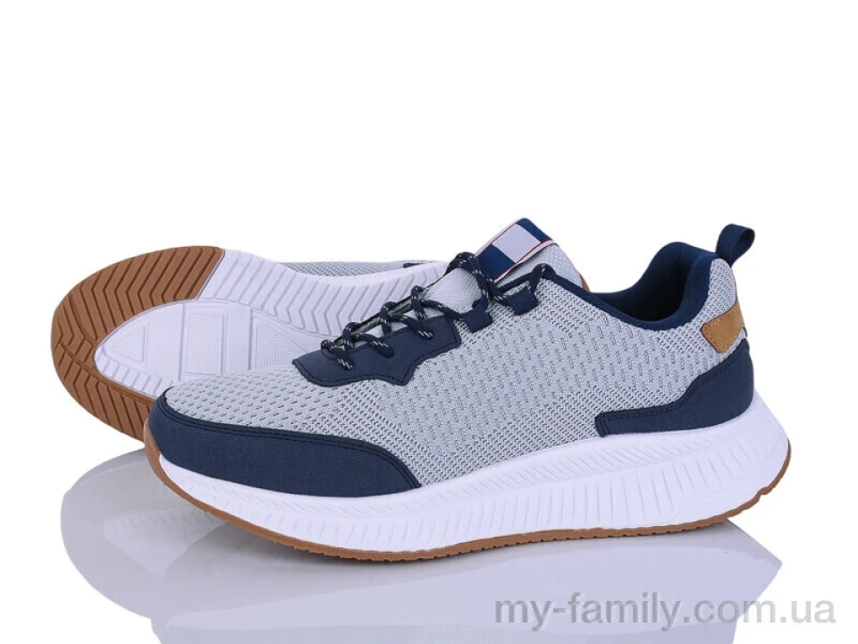 Кросівки штучний нубук-текстиль сірий чоловіки -, Чоловічі кросівки оптом