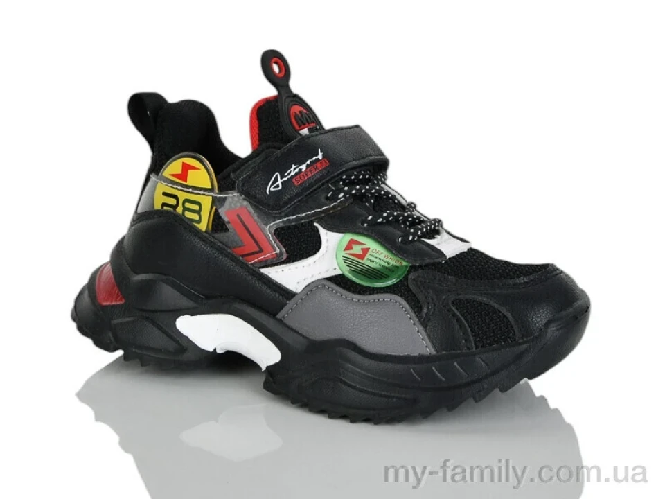 Кросівки штучна шкіра-текстиль чорний діти хлопчик, Дитячі кросівки оптом