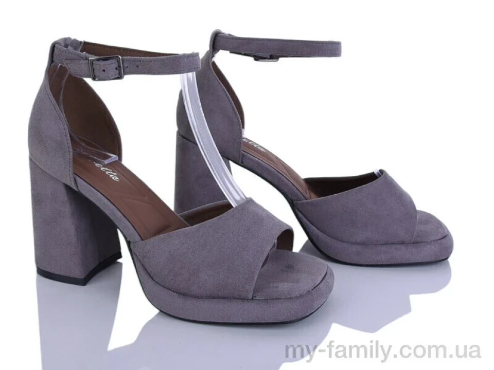 Босоніжки штучна замша сірий жінки -, Жіночі босоніжки оптом