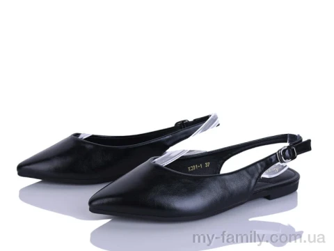 Туфлі штучна шкіра чорний жінки -, Туфлі жіночі оптом