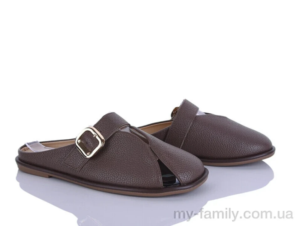 Шльопанці штучна шкіра коричневий жінки -, Жіночі шльопанці оптом