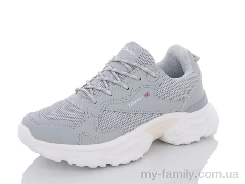 Кросівки штучна шкіра-текстиль сірий жінки -, Жіночі кросівки оптом