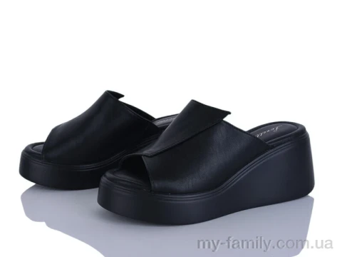 Шльопанці штучна шкіра чорний жінки -, Жіночі шльопанці оптом