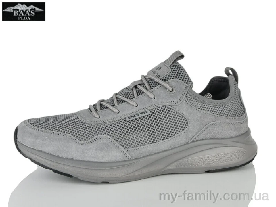 Кросівки штучна замша-текстиль сірий чоловіки -, Чоловічі кросівки оптом