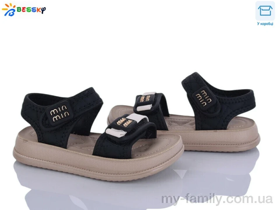 Босоніжки штучна шкіра чорний діти дівчинка, Взуття оптом діти