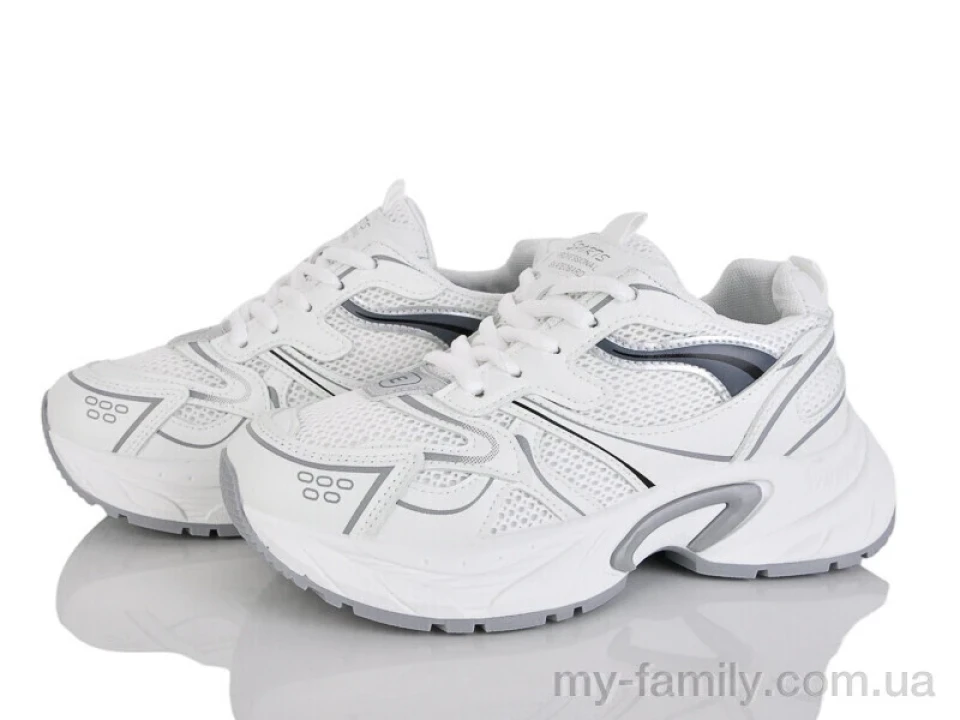 Кросівки штучна шкіра-текстиль білий жінки -, Жіночі кросівки оптом