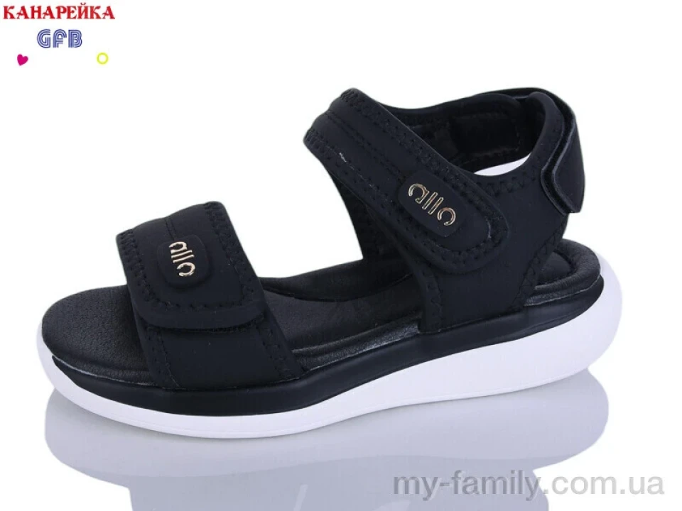 Босоніжки штучна шкіра чорний діти дівчинка, Взуття оптом діти