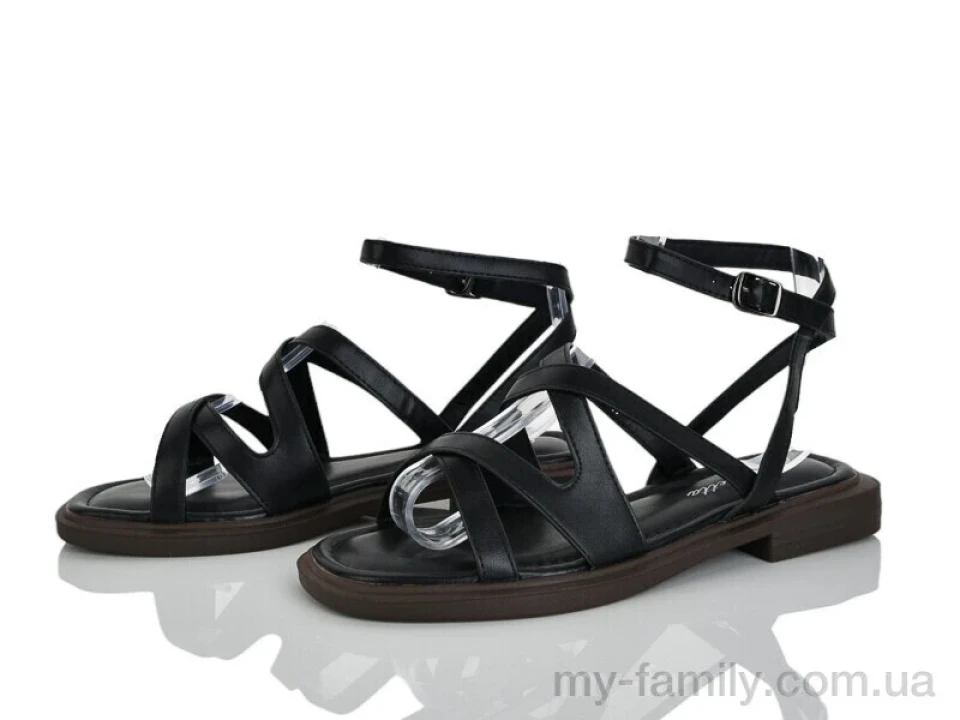 Босоніжки штучна шкіра чорний жінки -, Жіночі босоніжки оптом