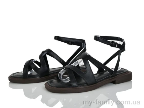 Босоніжки штучна шкіра чорний жінки -, Жіночі босоніжки оптом