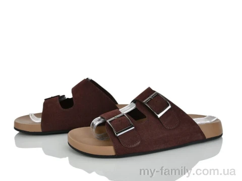 Шльопанці штучна замша коричневий жінки -, Жіночі шльопанці оптом