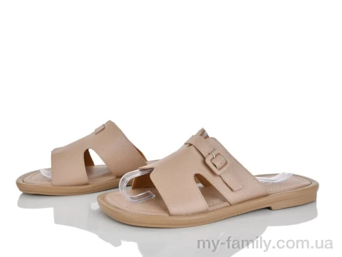 Шльопанці штучна шкіра бежевий жінки -, Жіночі шльопанці оптом