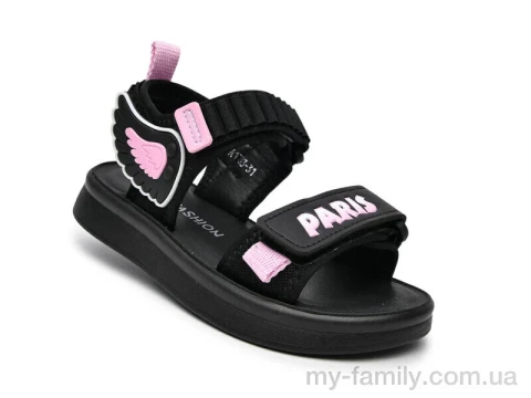 Босоніжки текстиль чорний діти дівчинка, Взуття оптом діти