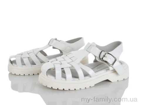 Босоніжки штучний лак білий діти дівчинка, Взуття оптом діти