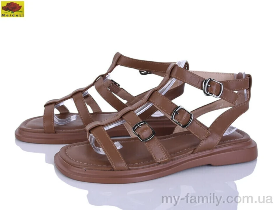 Босоніжки штучна шкіра коричневий жінки -, Жіночі босоніжки оптом