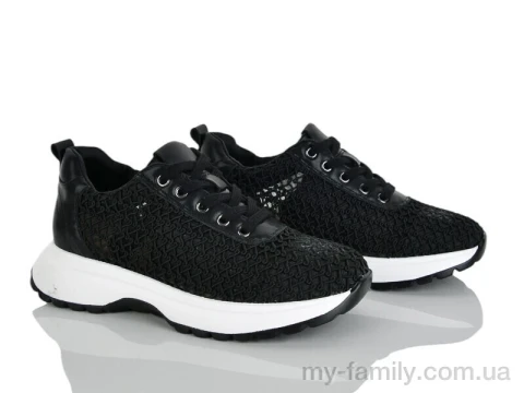 Кросівки штучна шкіра-текстиль чорний жінки -, Жіночі кросівки оптом