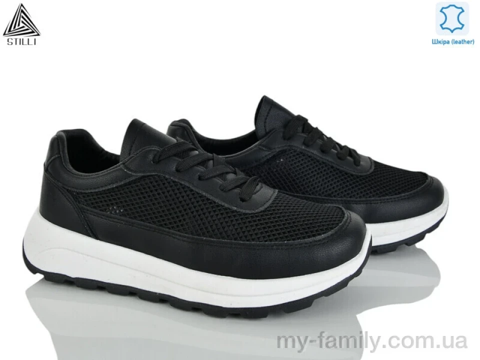 Кросівки натуральна шкіра-текстиль чорний жінки -, Жіночі кросівки оптом