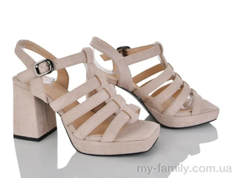 Босоніжки штучна замша бежевий жінки -, Жіночі босоніжки оптом