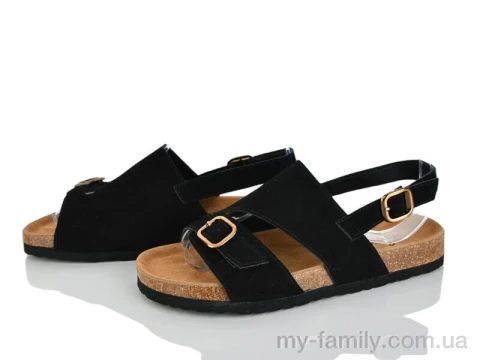 Босоніжки штучна замша чорний жінки -, Жіночі босоніжки оптом