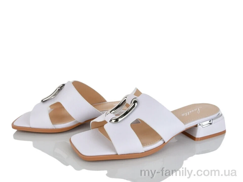 Шльопанці штучна шкіра білий жінки -, Жіночі шльопанці оптом