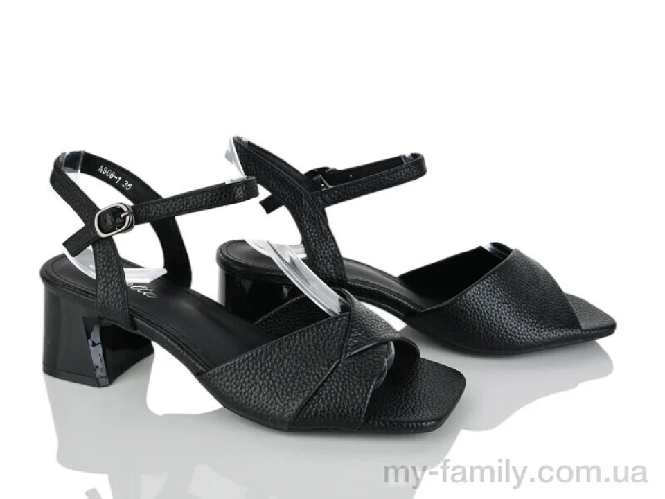 Босоніжки штучна шкіра чорний жінки -, Жіночі босоніжки оптом