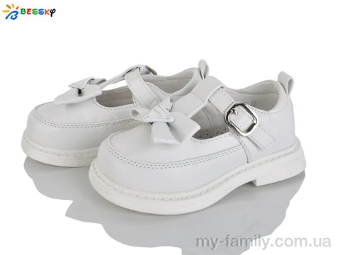 Туфлі штучна шкіра білий діти дівчинка, Дитячі туфлі оптом