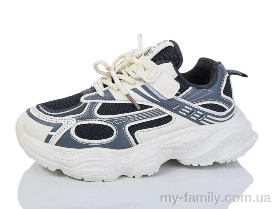 Кросівки штучна шкіра-текстиль сірий діти унісекс, Дитячі кросівки оптом