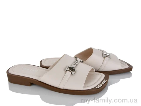 Шльопанці штучна шкіра бежевий жінки -, Жіночі шльопанці оптом