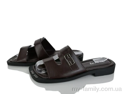 Шльопанці штучна шкіра коричневий жінки -, Жіночі шльопанці оптом