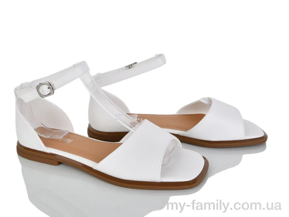 Босоніжки штучна шкіра білий жінки -, Жіночі босоніжки оптом
