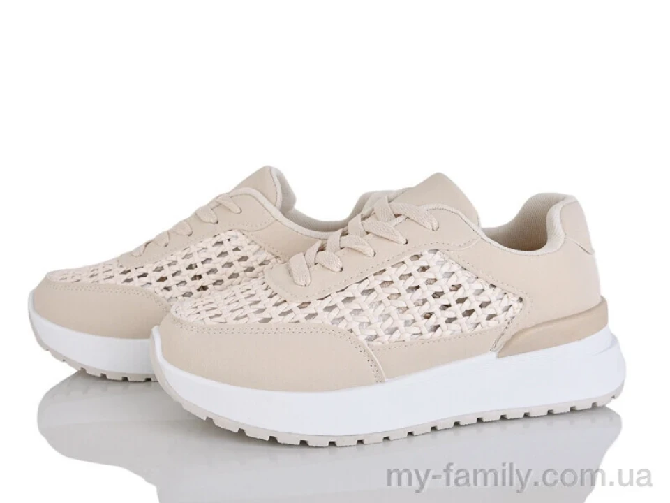 Кросівки штучна шкіра бежевий жінки -, Жіночі кросівки оптом