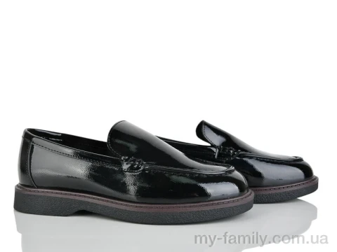 Туфлі штучний лак чорний жінки -, Туфлі жіночі оптом