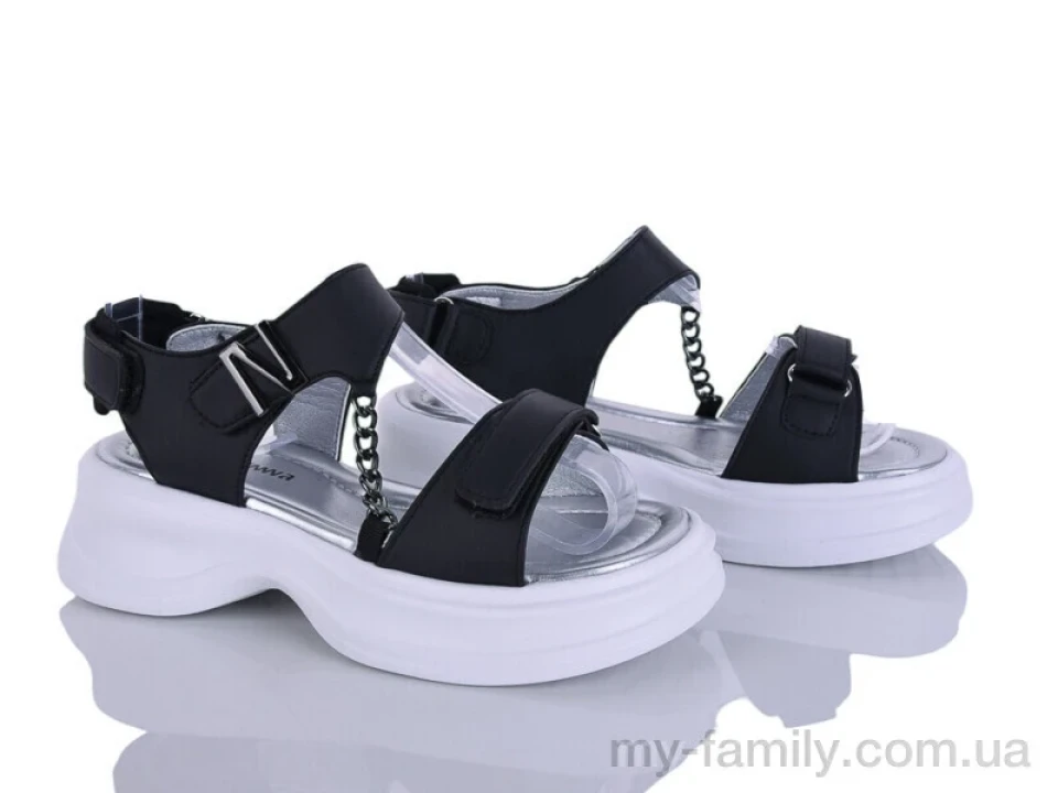 Босоніжки штучна шкіра чорний діти дівчинка, Взуття оптом діти